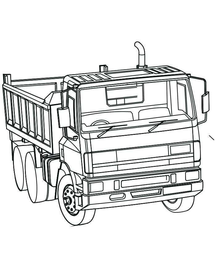 700x864 Coloring Pages Truck