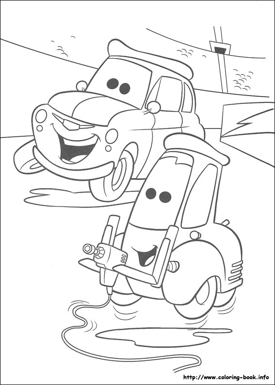 567x794 Animation Cars Coloring Pages