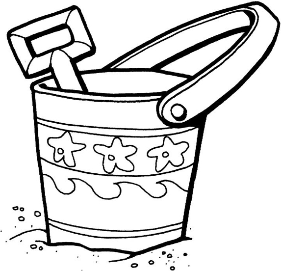 Sand Toys Coloring Page Amp Coloring Book 573x552 Sand Toys Coloring Page Amp Coloring Book