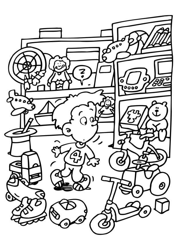 Coloring Page Toy Store 622x880 Coloring Page Toy Store