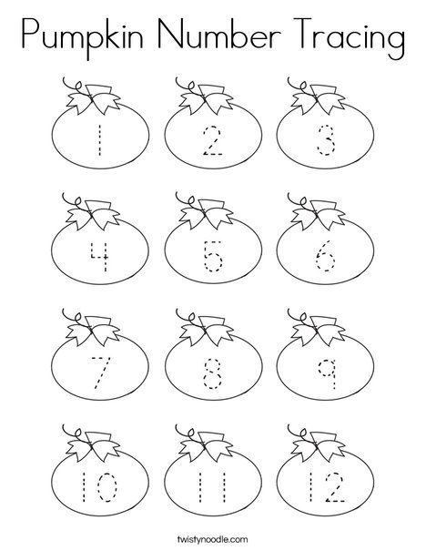 Pumpkin Number Tracing Coloring Page 468x605 Pumpkin Number Tracing Coloring Page