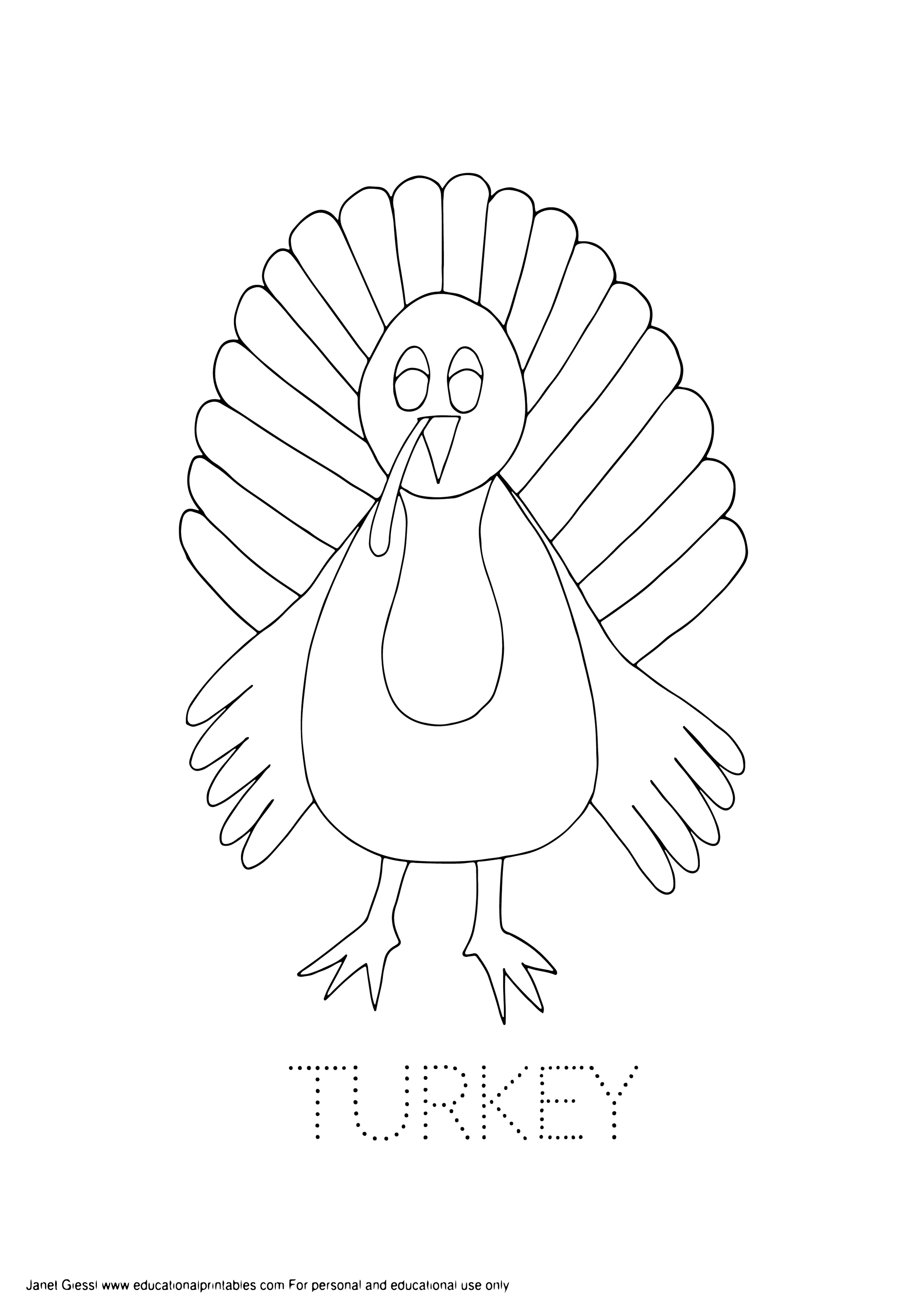 Free Thanksgiving Tracing Coloring Pages 2480x3508 Free Thanksgiving Tracing Coloring Pages