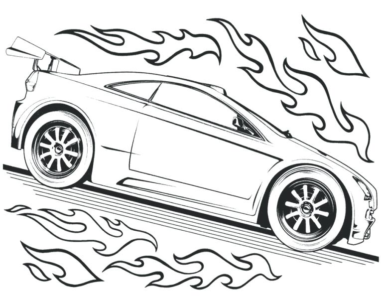 765x610 Hot Wheels Cars Coloring Pages