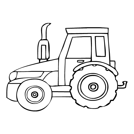 560x560 Tractor Coloring Pages