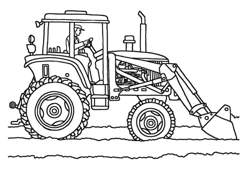 842x595 Simple Tractor Coloring Pages Tractor Coloring Page Tera
