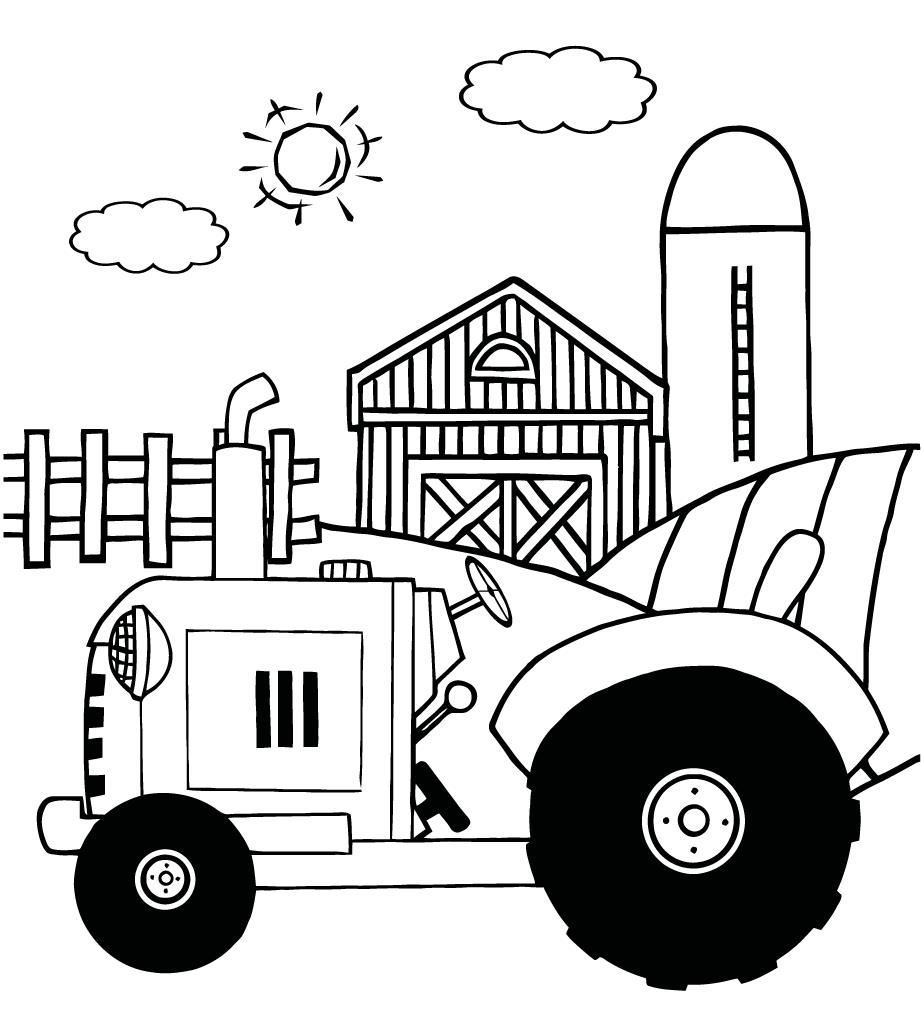 921x1012 Tractor Coloring Pages 360coloringpages