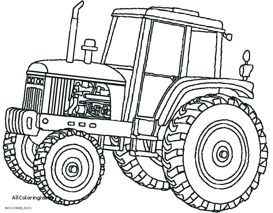 910x709 Tractor Coloring Pages Combine Coloring Pages Best Tractor