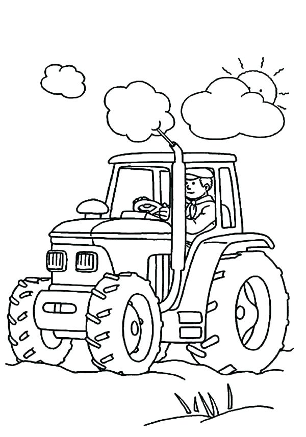 600x857 Tractor Coloring Pages Printable Tractor Coloring Pages Printable