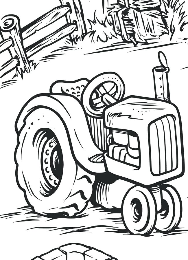 650x898 Tractor Coloring Book