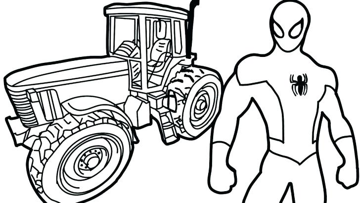728x410 Coloring Pages Tractors Tractor And Trailer Toy Coloring Pages X