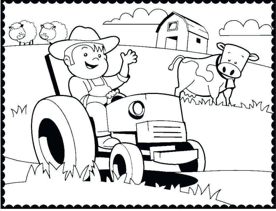 Free Tractor Coloring Pages John Coloring Page John Tractor 940x718 Free Tractor Coloring Pages John Coloring Page John Tractor