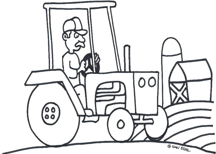 Tractor Coloring Pages 842x598 Tractor Coloring Pages