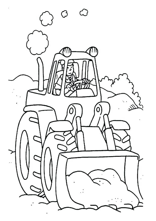 618x874 Tractor Coloring Pages Printable Coloring Pages Of Tractor Tractor