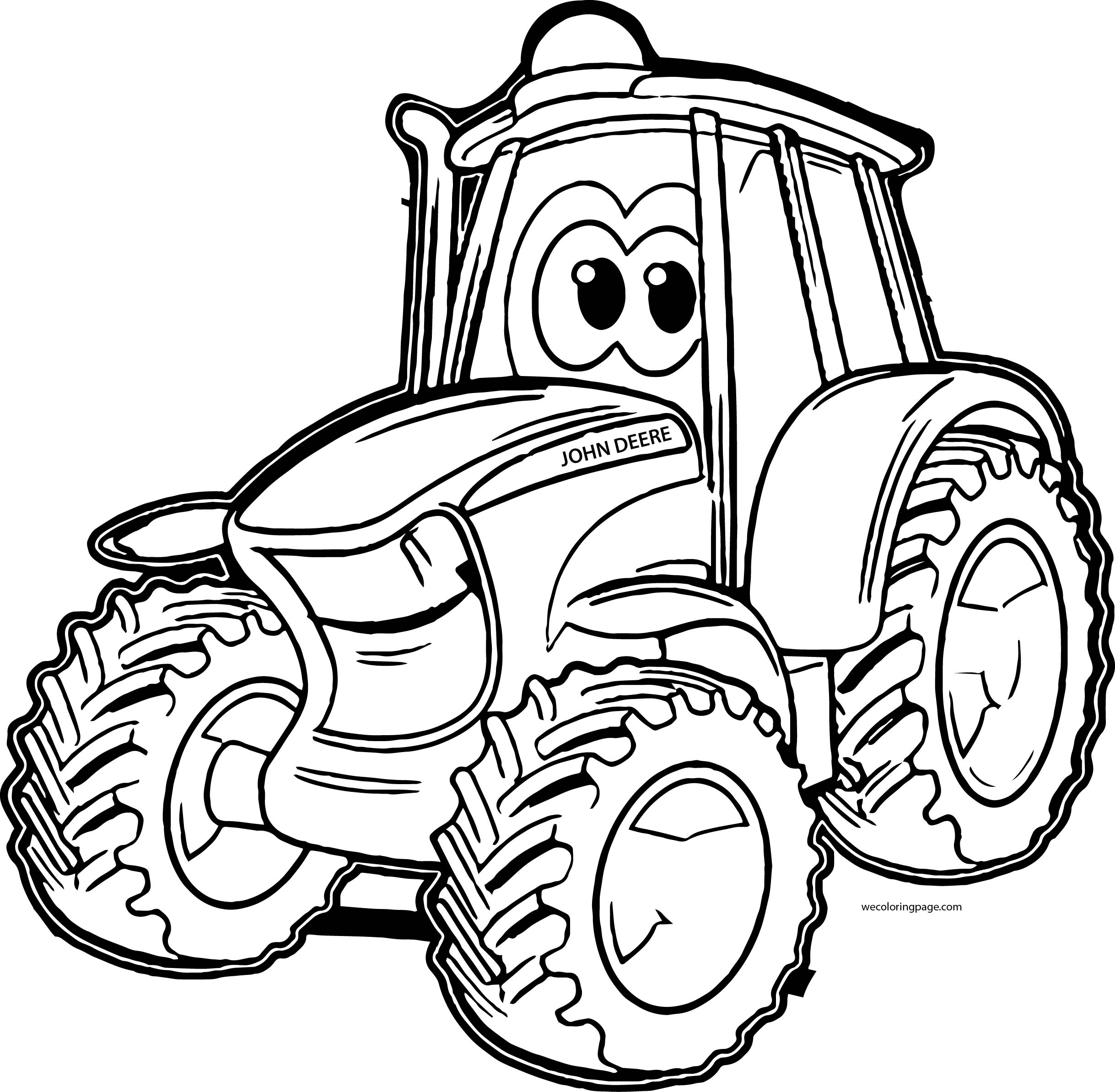 2437x2387 Tractor Coloring Page Endorsed Pages John Deere Color 5104 Tractor