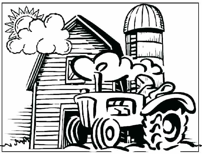 708x540 Tractor Coloring Pages