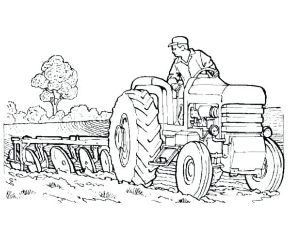 Tractor Coloring Pages Best Tractor Coloring Pages To Print 600x490 Tractor Coloring Pages Best Tractor Coloring Pages To Print