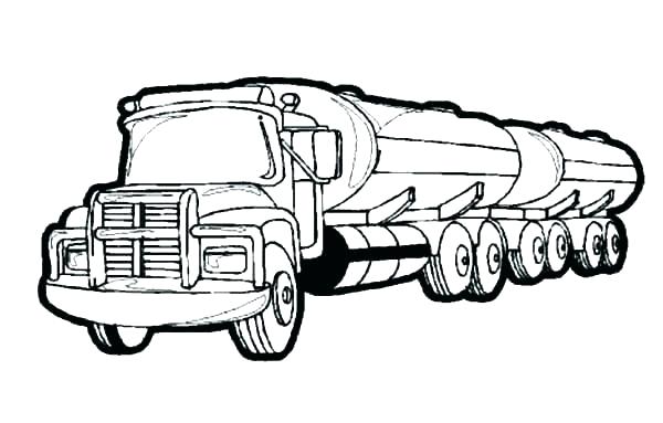 Tractor Trailer Coloring Pages Coloring Page Combine Harvester 600x383 Tractor Trailer Coloring Pages Coloring Page Combine Harvester