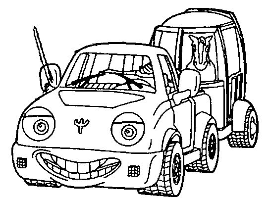 Truck With Horse Trailer A Truck Pulls A Horse Trailer, Coloring 543x400 Truck With Horse Trailer A Truck Pulls A Horse Trailer, Coloring