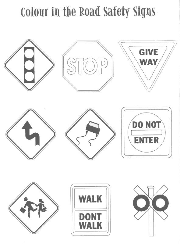 591x800 Coloring Pages Traffic Signs Many Interesting Cliparts