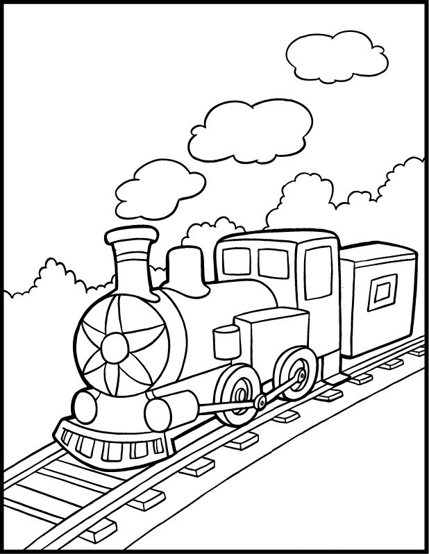 618x798 Train Color Pages Free Printable Train Coloring Pages For Kids