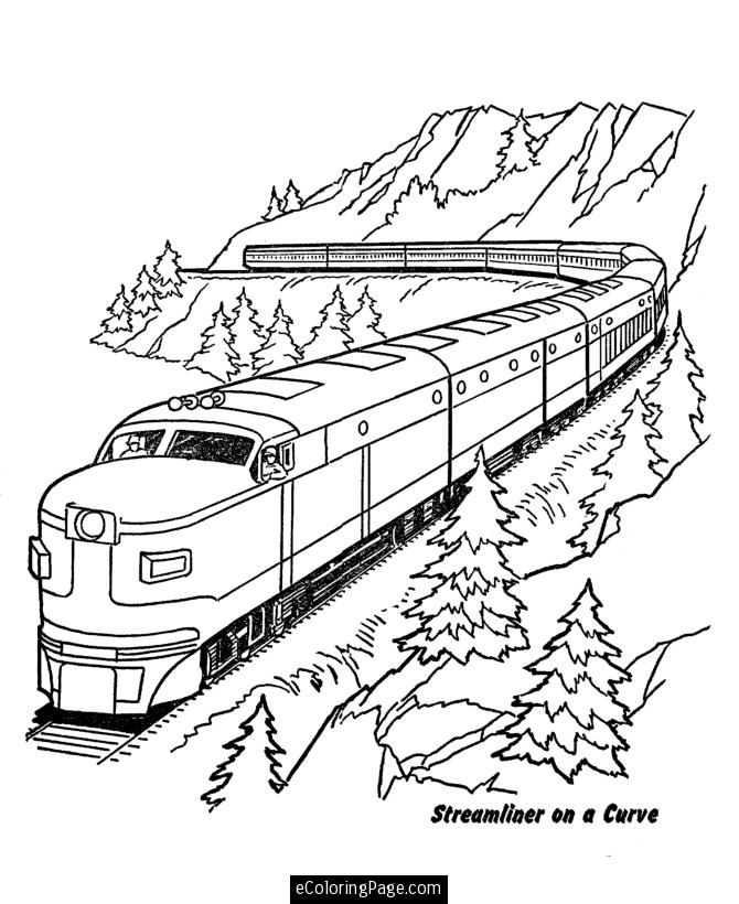 Printable Coloring Pages Trains 670x820 Printable Coloring Pages Trains