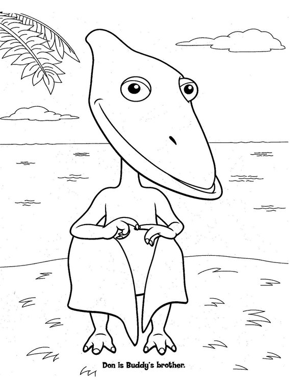 Dinosaur Train Coloring Pages 600x760 Dinosaur Train Coloring Pages