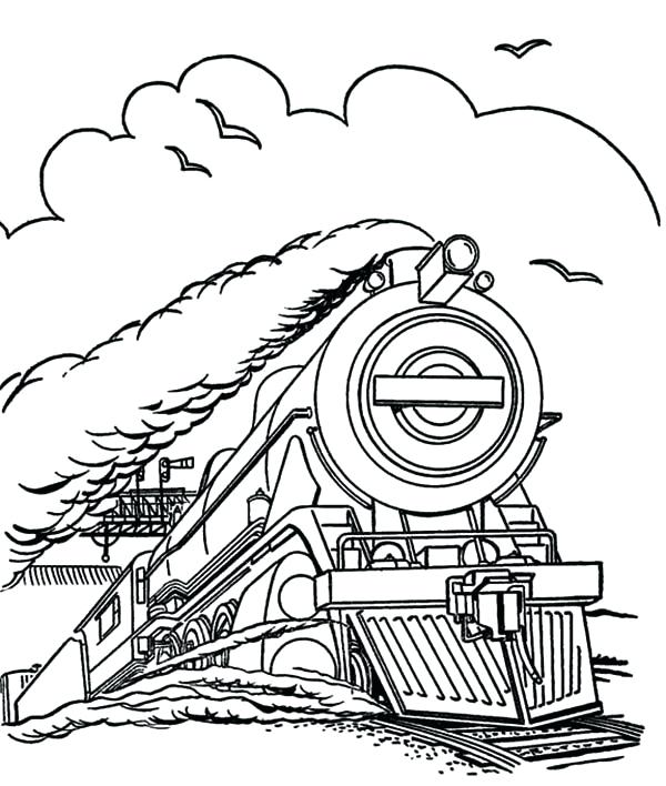 Coloring Page Train Steam Train Run In Speed Coloring Page 600x708 Coloring Page Train Steam Train Run In Speed Coloring Page