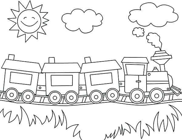 600x461 Train Coloring Pages Printable Trains Coloring Pages Free