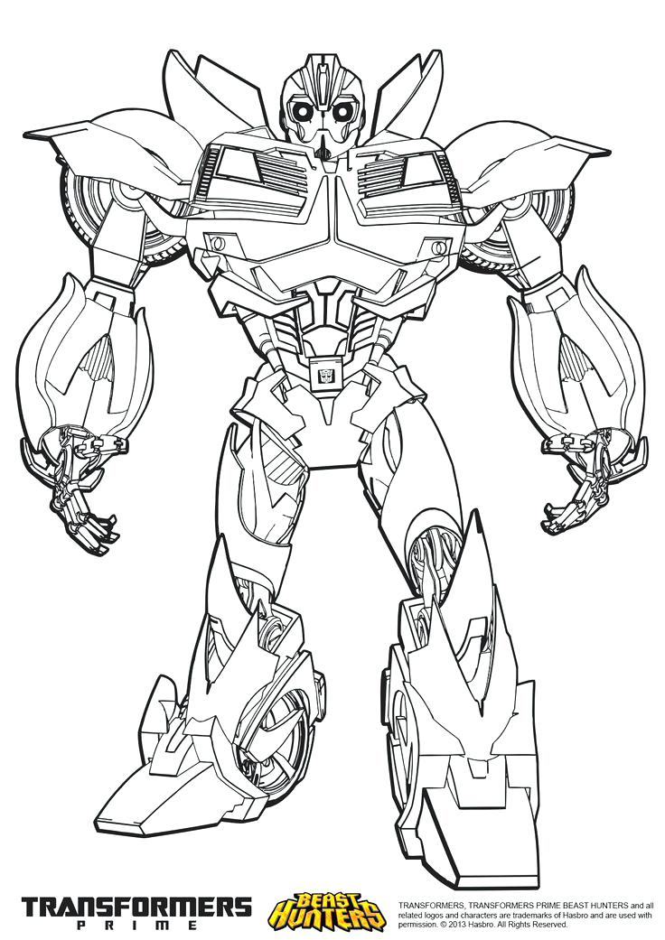 736x1041 New Bumblebee Transformer Coloring Page And Transformers 4