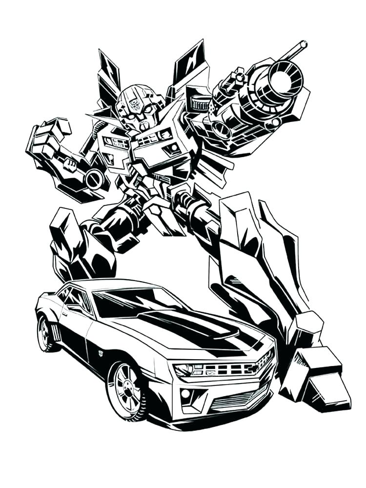 750x1000 Transformers Printable Coloring Pages Bumblebee Coloring Page