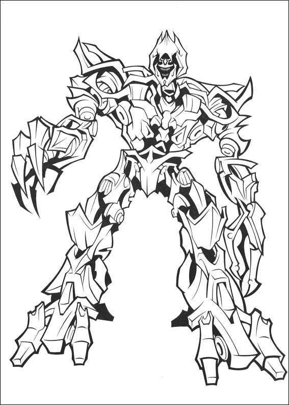 567x794 Transformers 035 Coloring Page