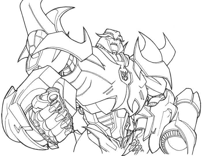 700x541 Megatron Transformers Prime Coloring Page Coloring