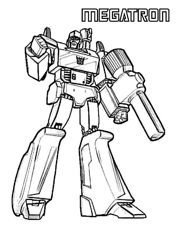Megatron Picture Coloring Page 600x777 Megatron Picture Coloring Page
