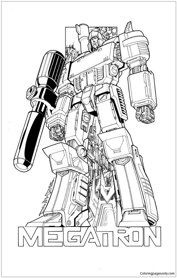 Transformers Megatron Coloring Page 732x1151 Transformers Megatron Coloring Page