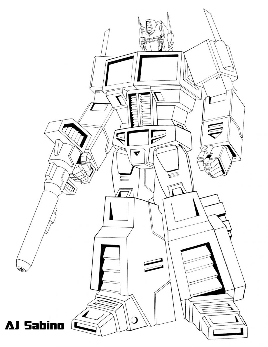 918x1188 Transformers Animated Optimus Prime Coloring Page In Pages Free
