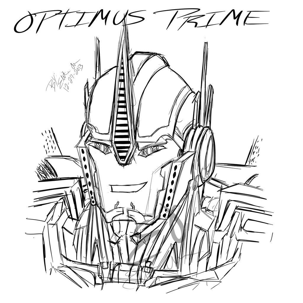 1024x1024 Optimus Prime Coloring Pages Transformers Amazing Acpra