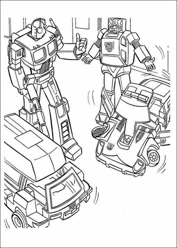 567x794 Transformers Printable Coloring Pages Red Transformer Colouring