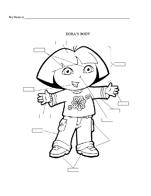 612x792 Girl Body Parts Coloring Pages