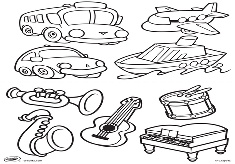 476x333 Transportation Coloring Pages For Preschool Page Image Clipart
