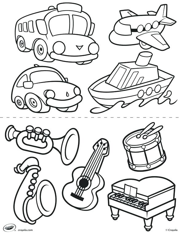 589x762 Transportation Coloring Pages Preschool Well 7 Pictures
