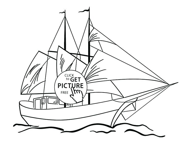 736x565 Transportation Coloring Pages Sailing Vessel Coloring Page