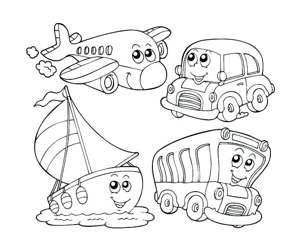 600x508 Transportation Coloring Pages Transport Coloring Pages