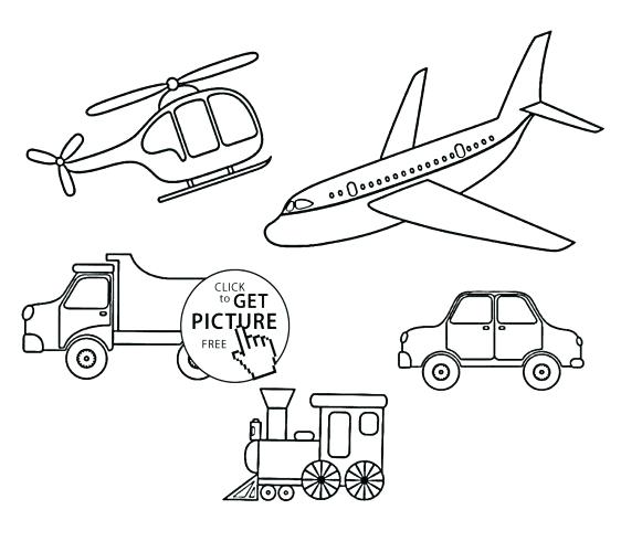 562x500 Transportation Coloring Page Transportation Transportation