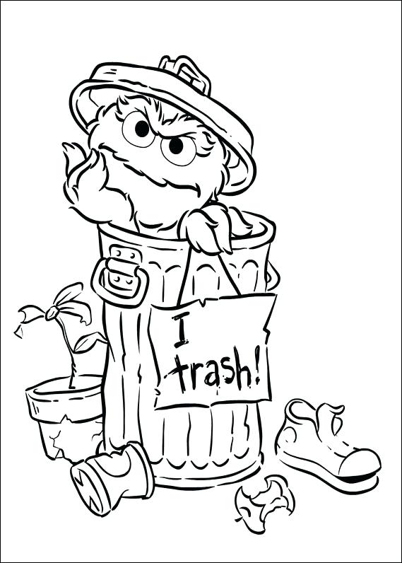 569x796 Oscar The Grouch Coloring Page Coloring Page Of The Grouch And I