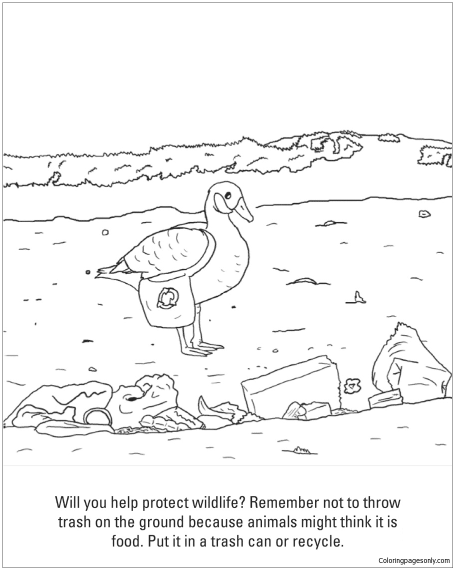 910x1139 Put Trash In A Trash Can Coloring Page