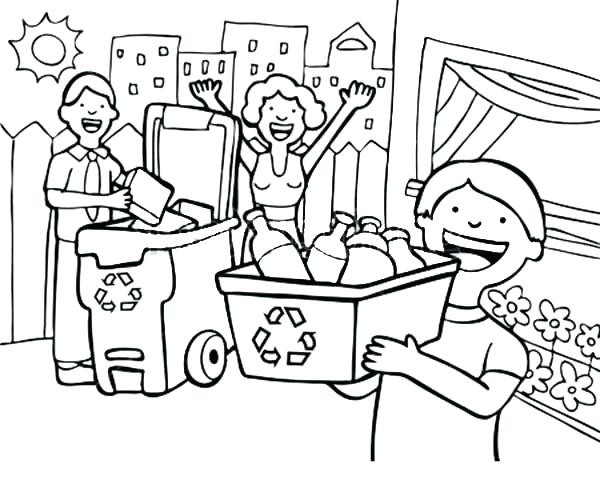 600x488 Recycle Coloring Pages Recycling Coloring Pages Recycle Sign