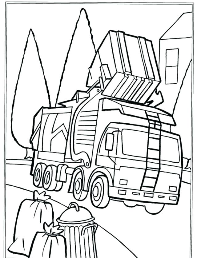 Trash Truck Coloring Pages 640x839 Trash Truck Coloring Pages