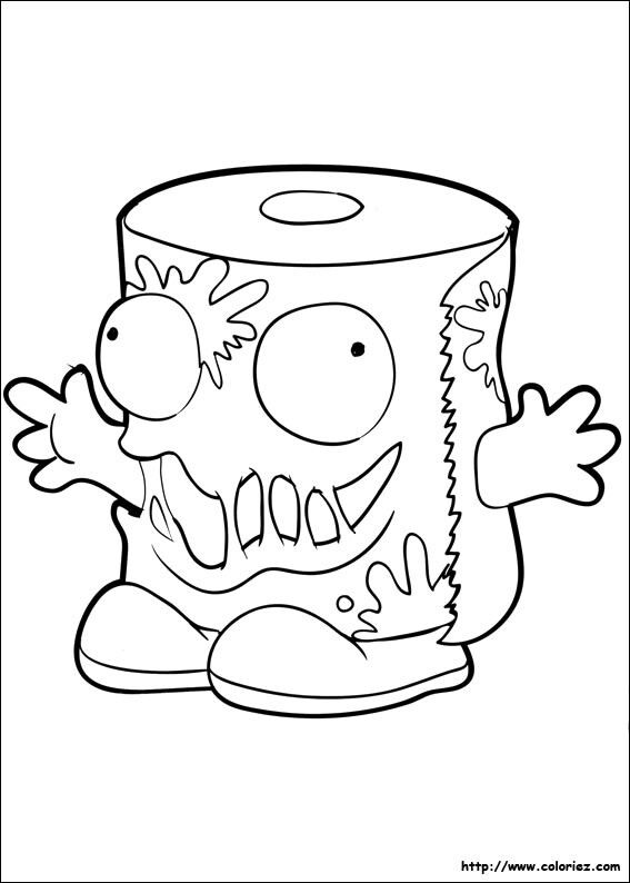 Trash Pack Coloring Page Fiesta Grossery Gang 567x794 Trash Pack Coloring Page Fiesta Grossery Gang