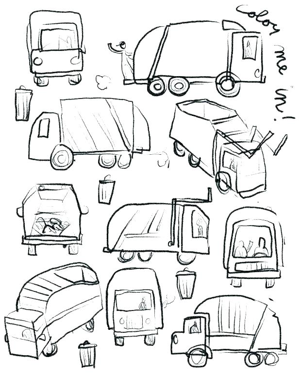 618x773 Garbage Truck Coloring Pages Trash Truck Coloring Pages Trash