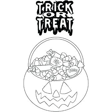 360x360 Trick Or Treat Coloring Page Trick Or Treat Coloring Pages Fun